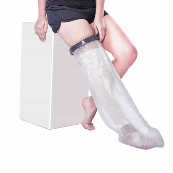 Vissco Cast Cover (Upto Thigh) - Protects Bandage From Water Exposure During Bath & Shower (Grey)