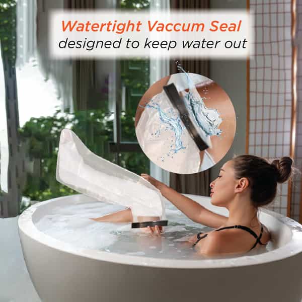 Vissco Cast Cover (Upto Thigh) - Protects Bandage From Water Exposure During Bath & Shower (Grey)