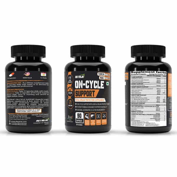 Nutrija On Cycle Support With Tudca, Cordyceps - Support Liver, Kidney, Heart, Dht Blocker (180N)