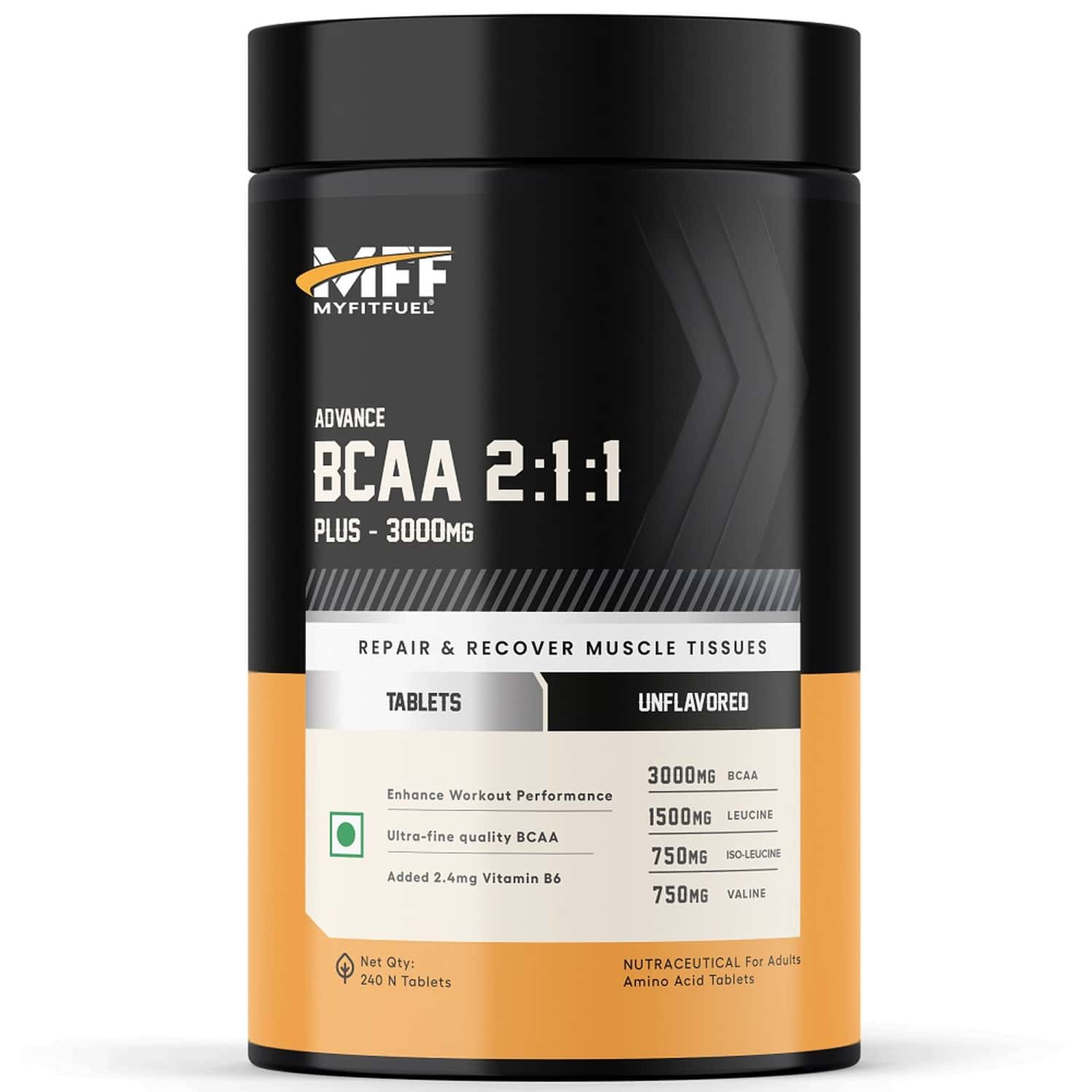 Myfitfuel Advance Bcaa (2:1:1) Plus (1000 Mg) 240 Tablets