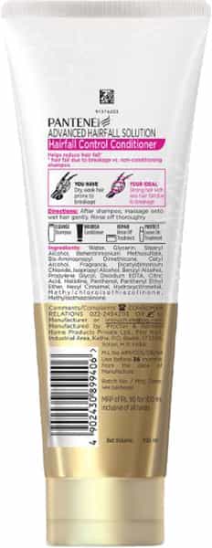 Pantene Advanced Hair Fall Solution Hair Fall Control Conditioner - 100Ml