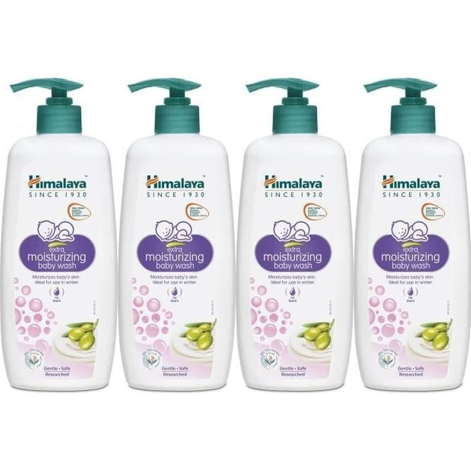 Himalaya Extra Moisturizing Baby Wash 400ml X Pack 4 (4 X 400 Ml)