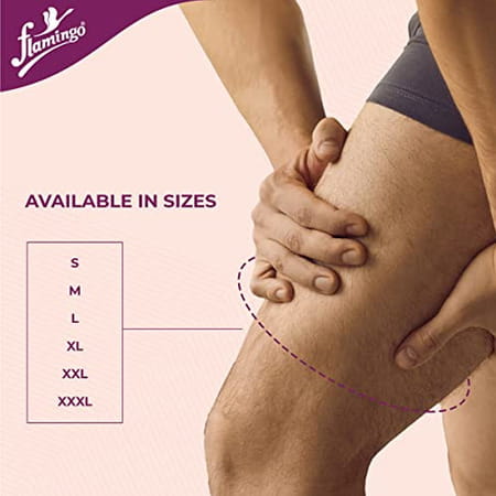 Flamingo Knee Immobilizer Brace-Long For Knee Pain | Color-Beige | Size-M