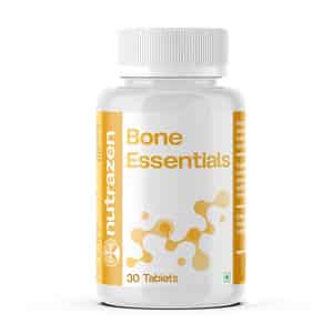 Nutrazen Bone Essentials Calcium | Vitamin D & K2 | Phosphorus | Magnesium | Zinc | 30 Tablets