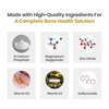 Nutrazen Bone Essentials Calcium | Vitamin D & K2 | Phosphorus | Magnesium | Zinc | 30 Tablets