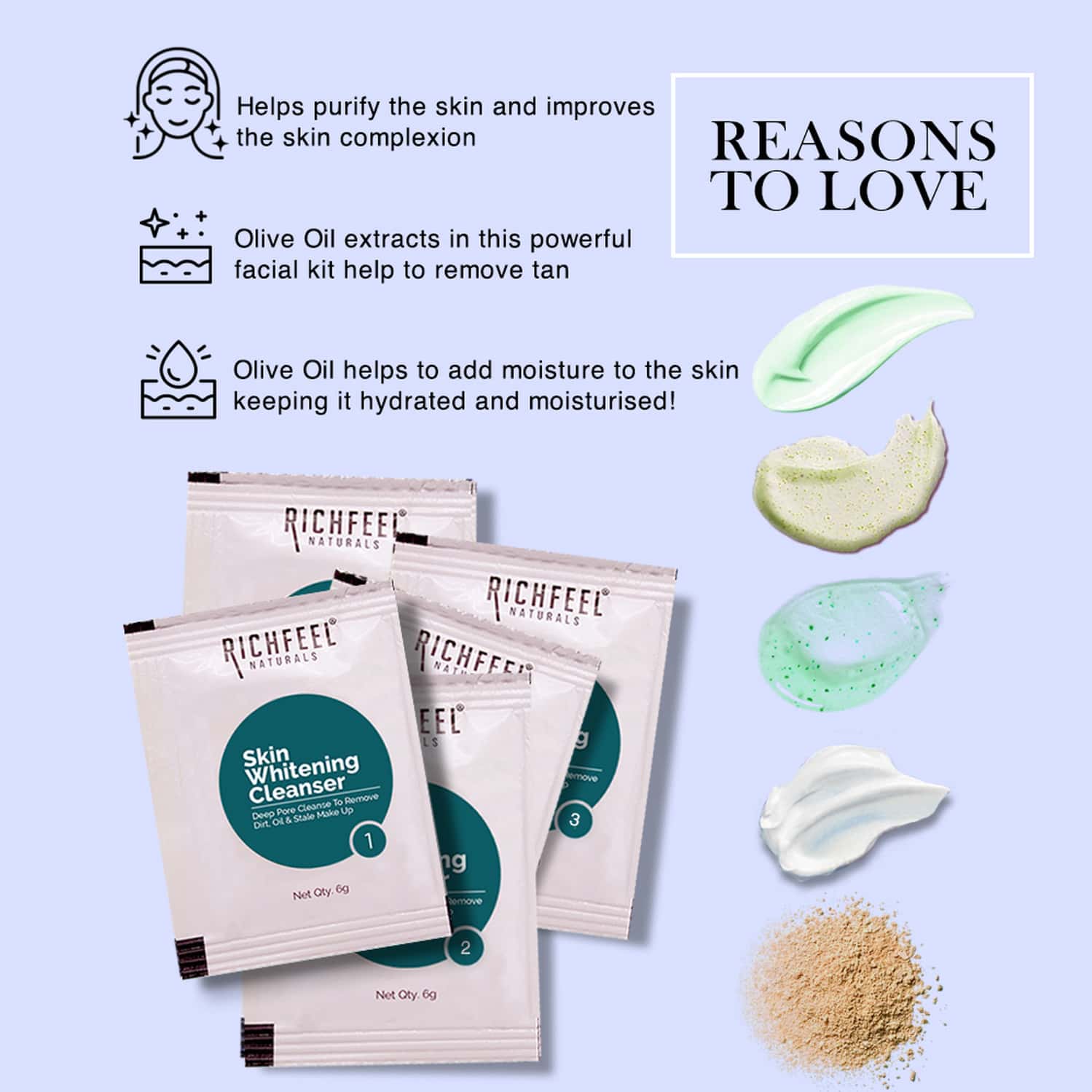 Buy SKIN WHITENING FACIAL KIT 5X6G PACK OF 4 Online & Get Upto 60 OFF