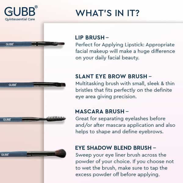 Gubb 8 Professional Makeup Brushes