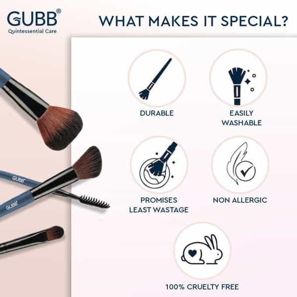 Gubb 8 Professional Makeup Brushes