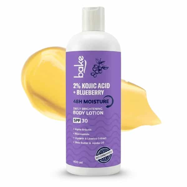 Bake 2% Kojic Acid + Blueberry Body Lotion Spf 30 | Dark Spots & Uneven Skin | 400Ml
