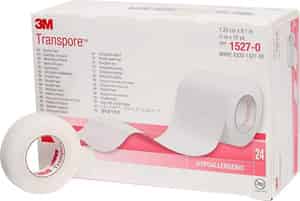 3m 1527-0 Transpore Surgical Tape 1.25cm X 9.14 M 24 Rolls