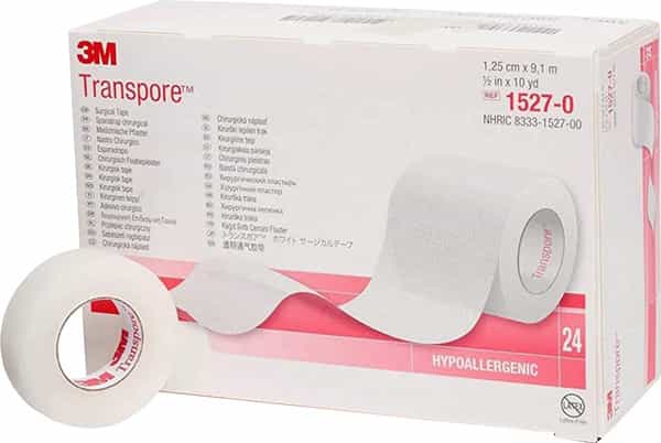 3M 1527-0 Transpore Surgical Tape 1.25Cm X 9.14 M 24 Rolls