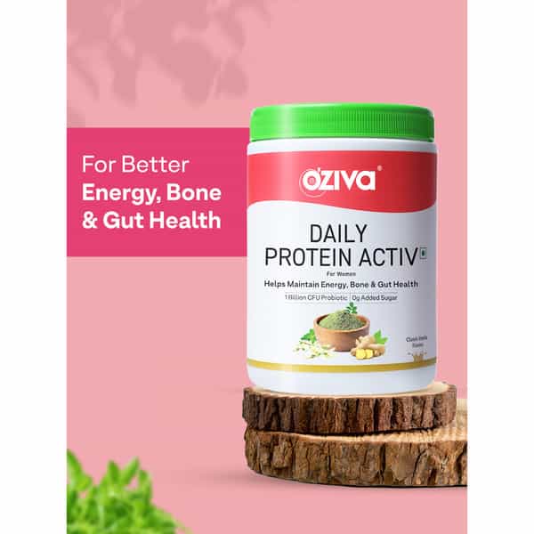 Oziva Daily Protein Activ For Women Chocolate 300G| Better Energy & Bone Health