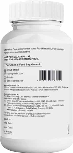 Petvit Calming & Anxiety Powder - All Breeds Of Dogs & Cats 100Gm