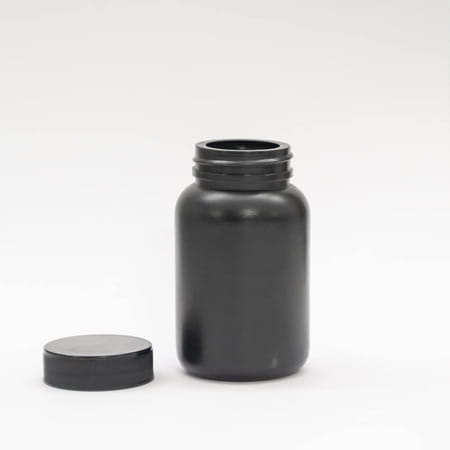 Patco - 150ml Black Hdpe Empty Bottle For Capsules | Tablets | & Ayurvedic Powder Storage (100 Pcs)