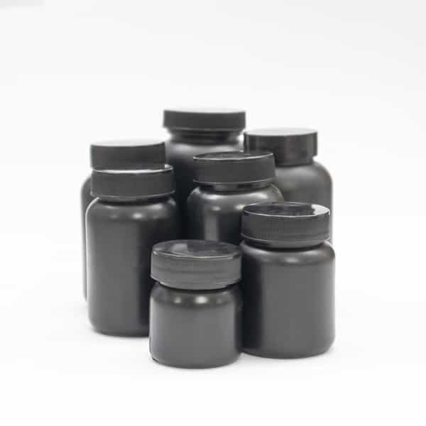 Patco - 150Ml Black Hdpe Empty Bottle For Capsules | Tablets | & Ayurvedic Powder Storage (100 Pcs)