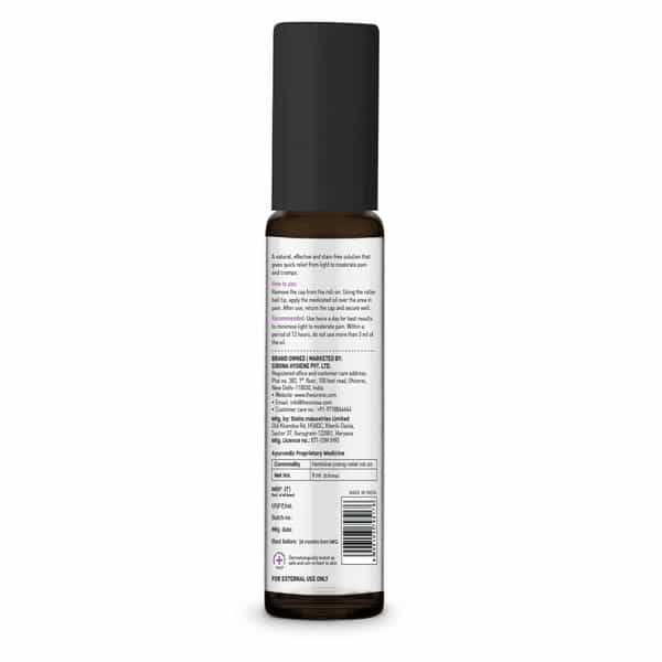 Sirona Menstrual Cramp Relief Roll On For Women - 9 Ml | 100% Natural Period Pain Reliever