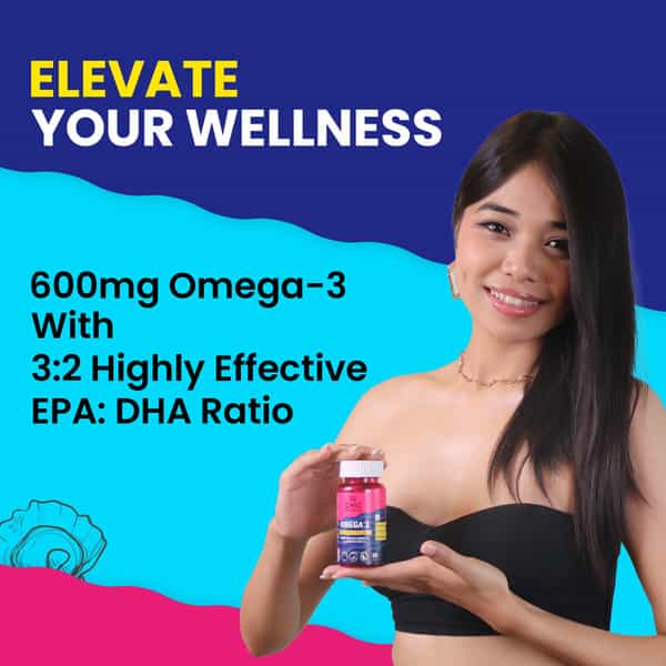 Chicnutrix Omega 3 - Skin Hair & Wellness - 60 Softgel Capsules Chocolate Flavour