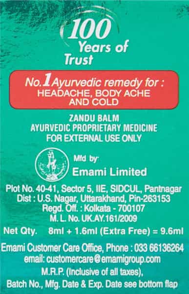 Zandu Balm 9.6 Ml