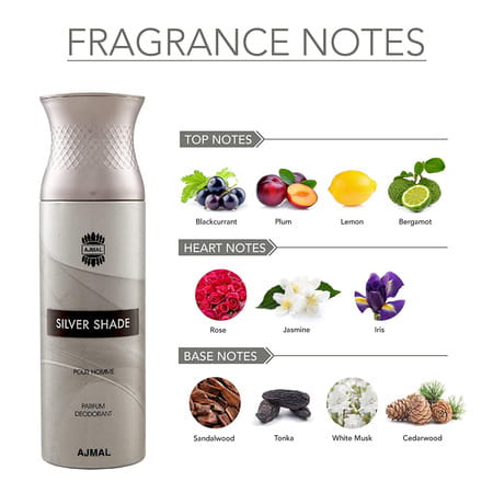Ajmal 2 Silver Shade For Men And 2 Persuade For Men & Women Deodorants Each 200ml Combo Pack Of 4