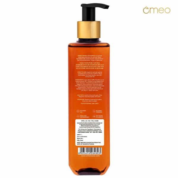 Omeo Arnica Shampoo With Natural Extracts Of Arnica | Calendula And Thuja - 200Ml