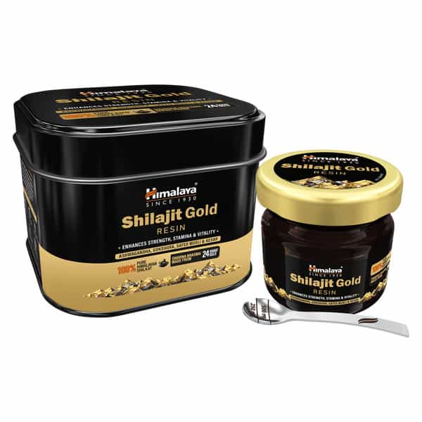 Himalaya Shilajit Gold Resin | Enhances Strength Stamina & Vitality | Bottle | 20 Gm