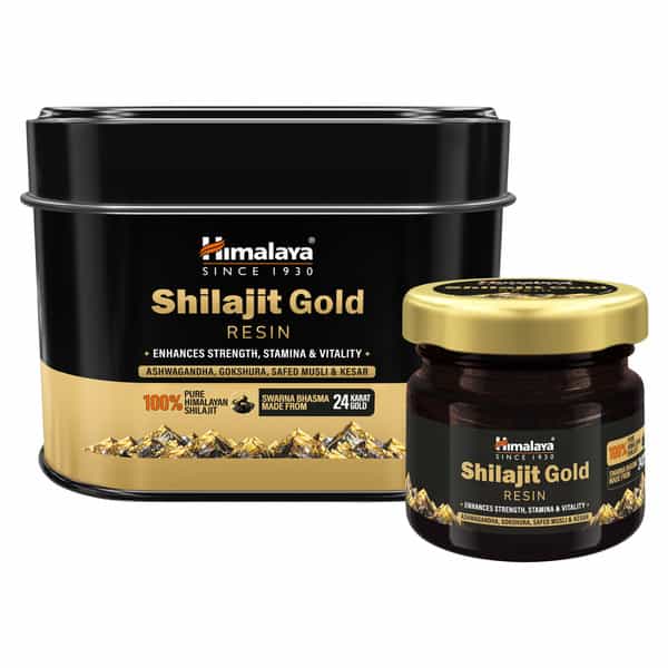 Himalaya Shilajit Gold Resin | Enhances Strength Stamina & Vitality | Bottle | 20 Gm