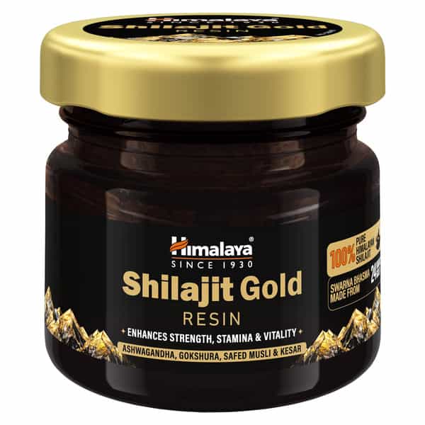 Himalaya Shilajit Gold Resin | Enhances Strength Stamina & Vitality | Bottle | 20 Gm