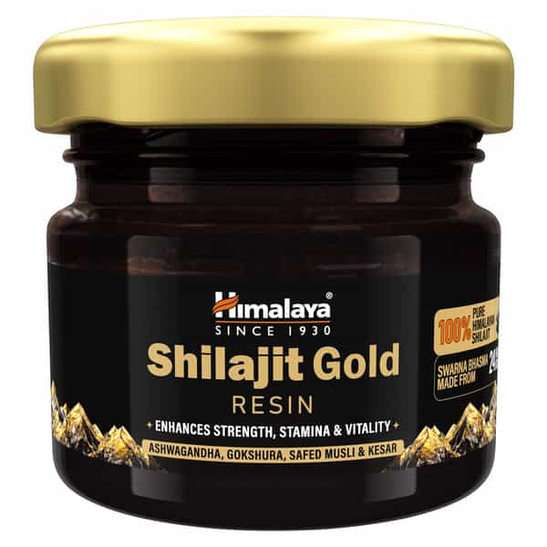Himalaya Shilajit Gold Resin | Enhances Strength Stamina & Vitality | Bottle | 20 Gm