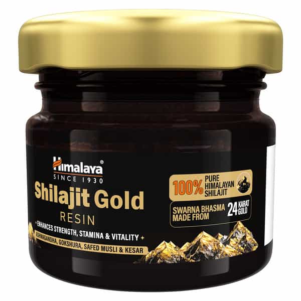 Himalaya Shilajit Gold Resin | Enhances Strength Stamina & Vitality | Bottle | 20 Gm