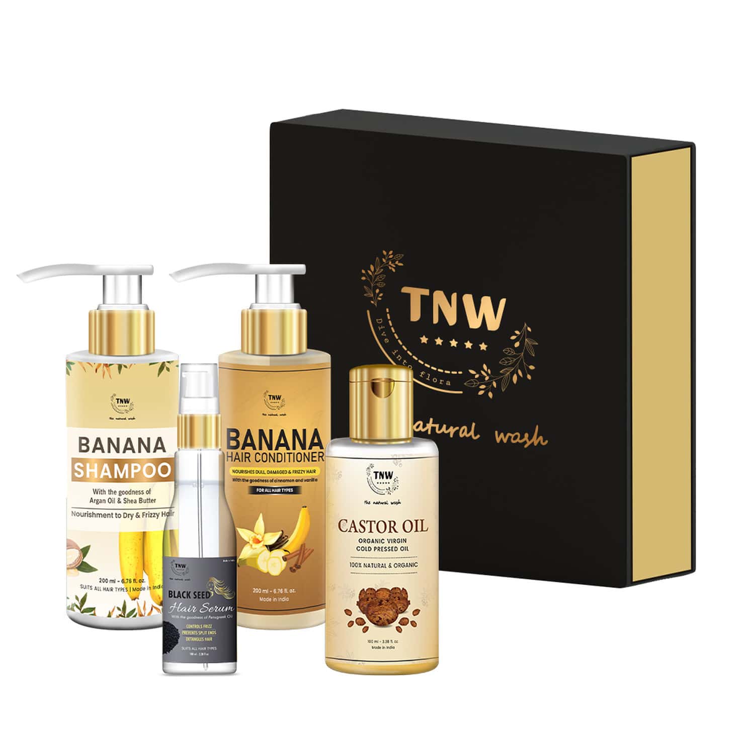 Tnw - The Natural Wash Hair Care Combo For Frizz-free & Manageable Hair | Combo For Healthy Hair