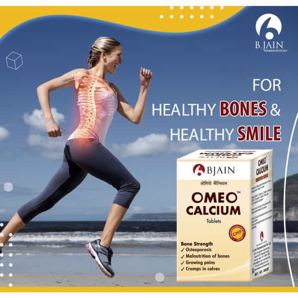 Bjain Omeo Calcium Tablet | Homeopathic Support For Bone Strength & Calcium Balance - 25Gm
