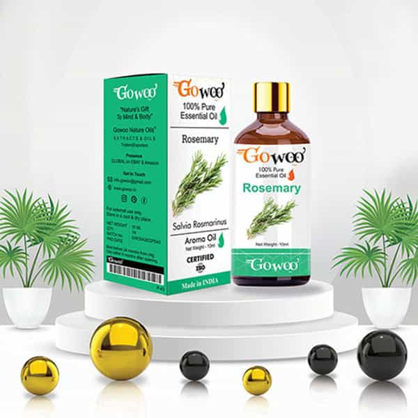 Pack Of 2 Rosemary Essential Oil And Olive Carrier Oil - 100% Pure & Natural Oil For Hair & Skin