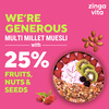Zingavita Multi Millet Muesli Sugar Free With Whole Grains Fruits Nuts & Seeds