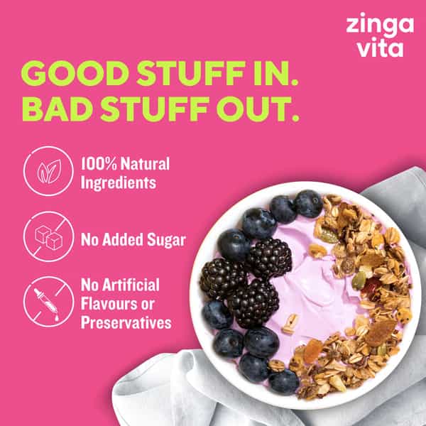 Zingavita Multi Millet Muesli Sugar Free With Whole Grains Fruits Nuts & Seeds