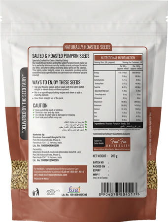 Nourishvitals Healthy Munching Golden Raisins Premium Quality Salted Pumpkin Roasted Seed 200gm Each