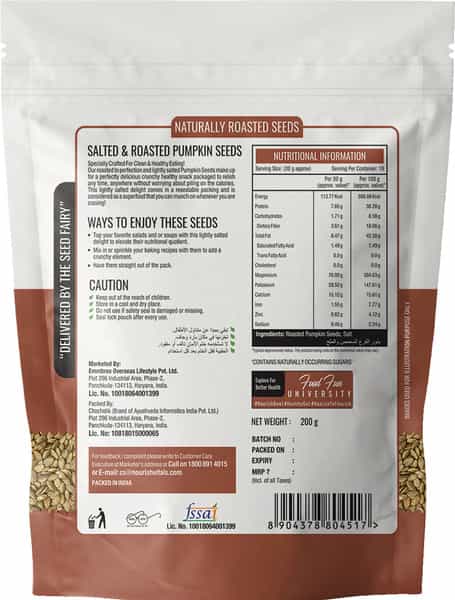Nourishvitals Healthy Munching Golden Raisins Premium Quality Salted Pumpkin Roasted Seed 200Gm Each