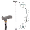 Guardian Walking Stick For Patients | Unisex | Adjustable | Aluminum | Grey