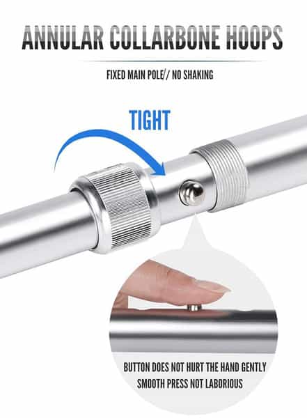 Guardian Walking Stick For Patients | Unisex | Adjustable | Aluminum | Grey