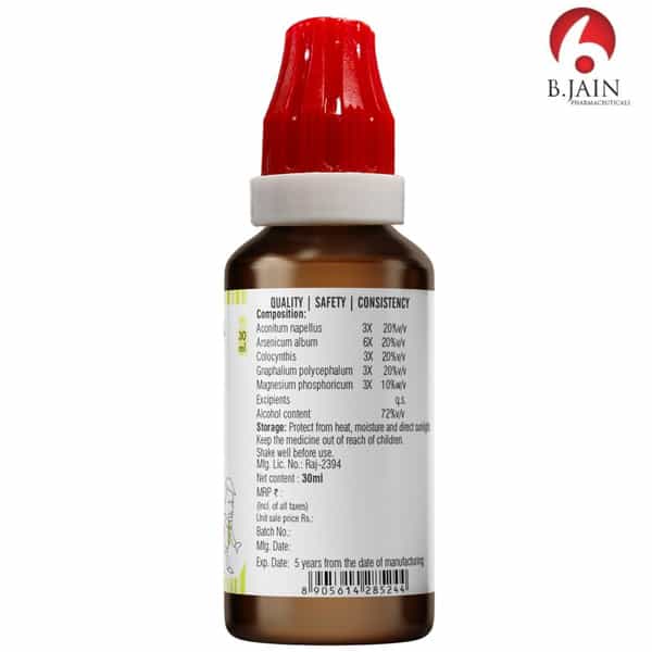 Bjain Omeo Scia-Tica Drops | Sciatic/Radiating Back Pains | 30Ml (Pack Of 2)