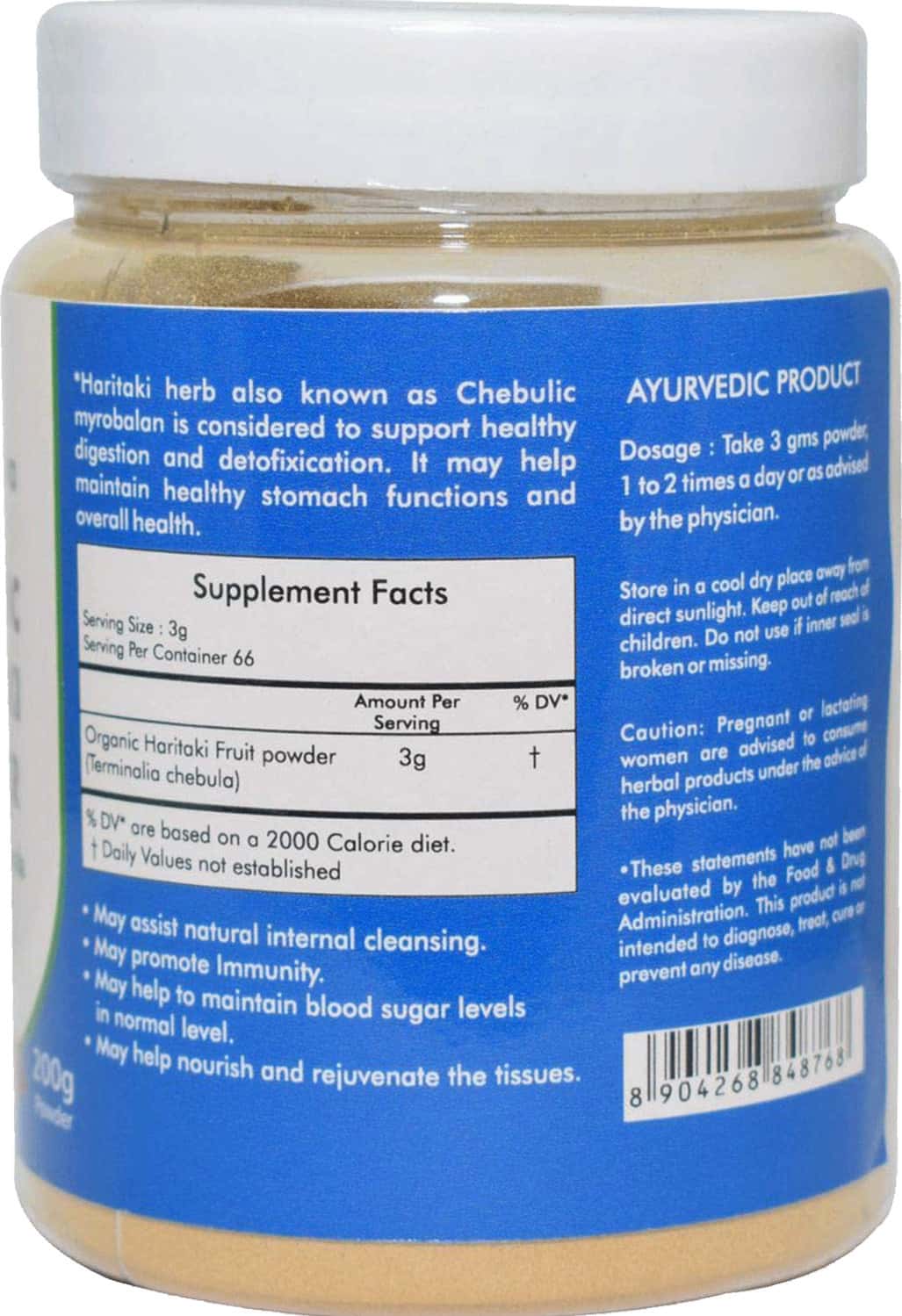 Buy VED TATTVA ORGANIC TRIPHALA POWDER 200 GMS (PACK OF 2) Online & Get Upto 60 OFF at PharmEasy