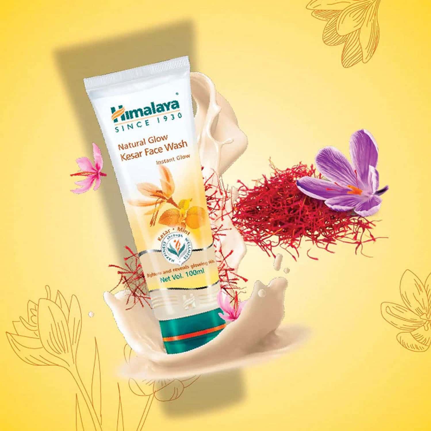 Buy HIMALAYA NATURAL GLOW KESAR FACE WASH, 150ML Online & Get Upto 60