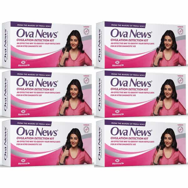 Ova News - Ovulation Detection Kit From Prega News | Identifies 5 Most Fertile Daysin 5 Mins- 6N