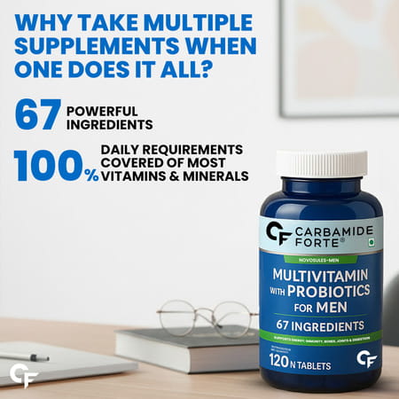 Carbamide Forte Multivitamin For Men With 67 Ingredients 120 Tablets