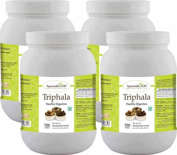 Ayurvedic Life Triphala 700 Tablets Value Pack Of 4
