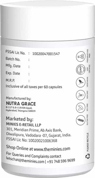 Minies Naturals Multivitamins For Men Vegan Capsules