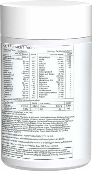 Minies Naturals Multivitamins For Men Vegan Capsules