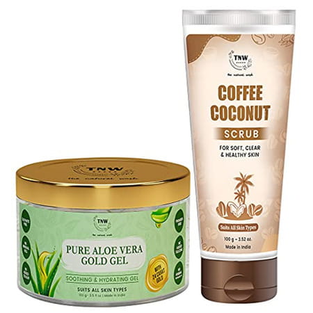 Tnw-The Natural Wash Face & Body Scrub With Pure Aloe Vera Gel 24k Gold