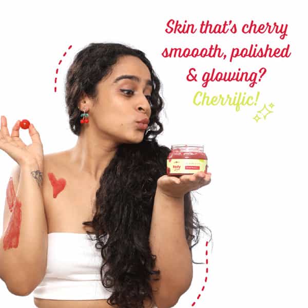 Plum Bodylovin' Drivin' Me Cherry Gel Body Scrub - 200Gm