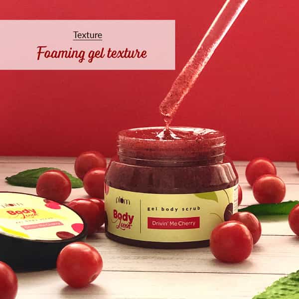 Plum Bodylovin' Drivin' Me Cherry Gel Body Scrub - 200Gm