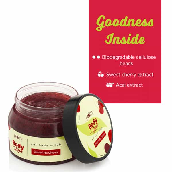Plum Bodylovin' Drivin' Me Cherry Gel Body Scrub - 200Gm